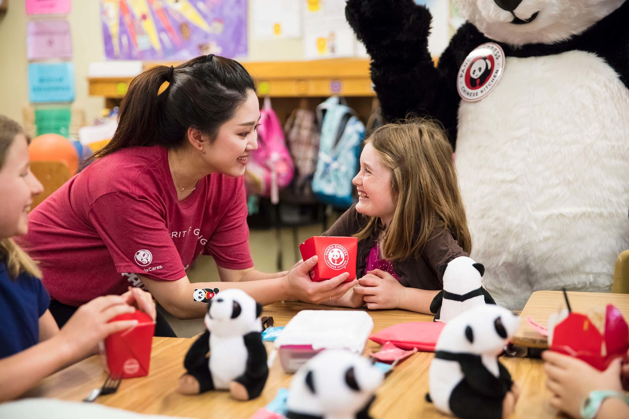 Panda associate with children